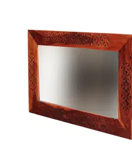 Zrkadlo Mira 60x90 indický masív palisander