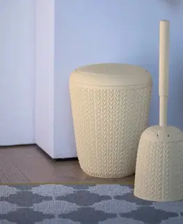 CURVER Kúpeľňový kôš KNIT 7l | krémová