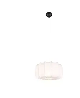 Japandi závesná lampa čierna s bielou 40cm - Madleine