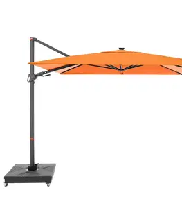 Slnečník výkyvný Doppler myZone 220 x 300 cm LED (rôzne farby) 816 oranžová