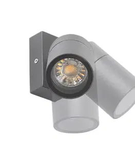 Vonkajšia nástenná lampa antracit IP44 otočná a sklápateľná - Solo