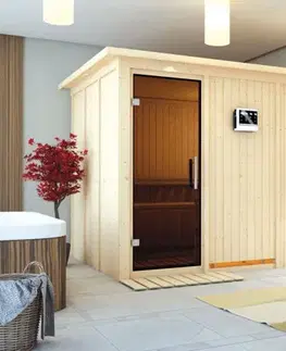 Interiérová fínska sauna 231x196 cm Lanitplast