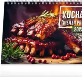 Stolový kalendár Kuchárka (nie)len pre mužov 2025, 23,1 × 14,5 cm
