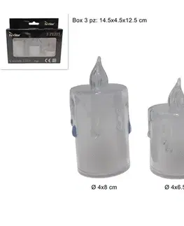 MAKRO - Sviečka LED sada 3ks