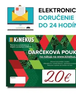 Kinekus Darčeková poukážka 20 €, zelená, e-mailom