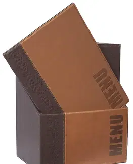 SECURIT Box s jedálnymi lístkami TRENDY, svetlo-hnedá (20 ks)