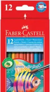 Akvarelové Pastelky Faber-Castell 12 ks + štetec