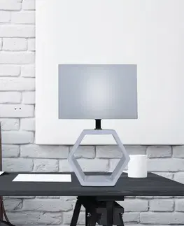 Stolová lampa Vidal z grafitu a keramiky