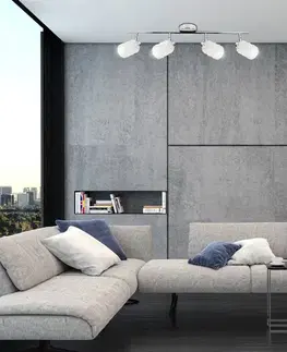 Nástenná stropná lampa chrómový pásik Trans