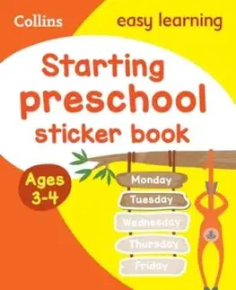 Starting preschool Sticker Book Ages 3-4 - Easy Learning