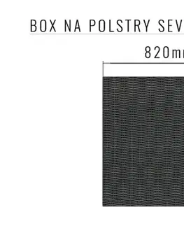 DEOKORK Box na podušky SEVILLA 82 x 82 cm (antracit)