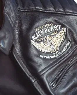 W-TEC Black Heart Wings Leather Jacket čierna - XXL