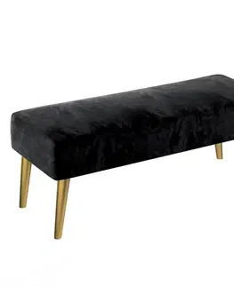 Dekoria Lavica Velvet, Sort, 100 x 40 x 40 cm, Velvet, 704-17