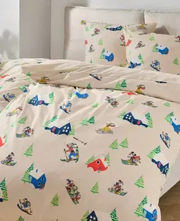 Posteľná bielizeň z jemného biberu »Mickey and Friends«, štandardná veľkosť