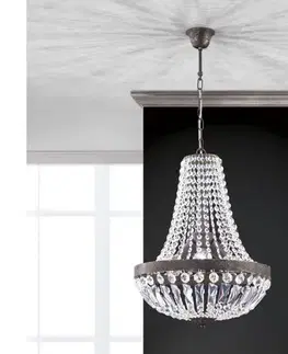 Orion HL 6-1497/3 - Krištáľový luster na reťazi ARILA 3xE27/60W/230V hnedá/patina HL 6-1497/3 Antik/Kristall