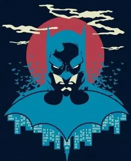 Maľovanie podľa čísel Batman: V modrej a červenej 40x50cm Zuty - ZUTY