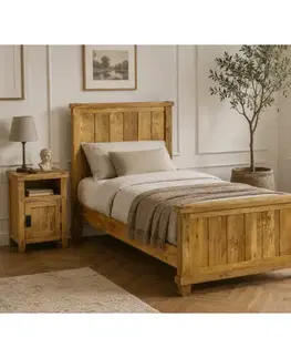Posteľ Devi 90x200 indický masív mango