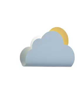 Detská nástenná lampa Modrý oblak so slnkom - Cloudy