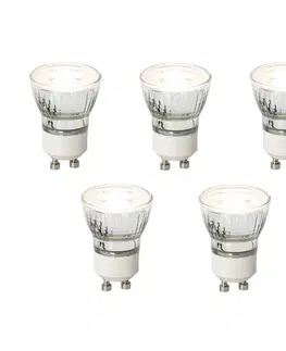 Sada 5 stmievateľných LED žiaroviek GU10 35mm 3W 220LM 3000K