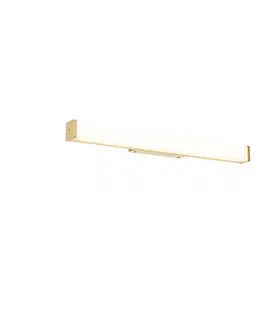 Kúpeľňová nástenná lampa mosadz 62 cm vrátane LED IP44 - Cascada