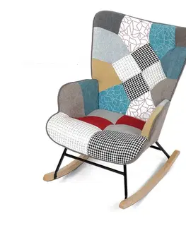 Hojdacie kreslo PW2, patchwork