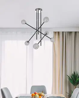 Stropná lampa Apeti Paksos 6xG9 LED čierna