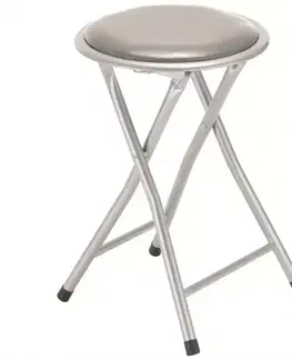 Skladacia taburetka Alto Silver sivá