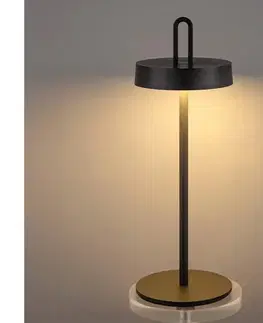 Home Sweet Home LED stmievateľná vonkajšia nabíjateľná dotyková stolná lampa SHINE LED/1,5W/3,7V 3000 mAh IP44 čierna F610001-21