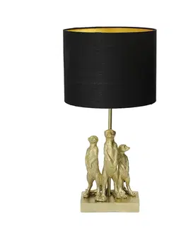 Dekoria Stolová lampa Meerkats 52cm, 25 x 25 x 52 cm 