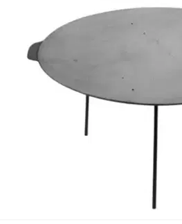 Kinekus Platňa grilovacia liatinová okrúhla, priemer 45cm, s nožičkami
