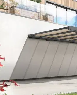 Kovový prístrešok / Carport ku stene 298 x 509 cm Dekorhome
