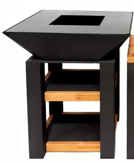 Set grilovacie ohnisko servírovací stôl Denver