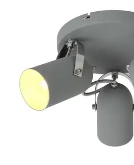 Stropná lampa 3X40W E14 sivá GRAY