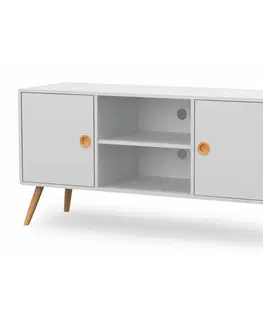 HALMAR Malmo RTV-1 tv stolík biela
