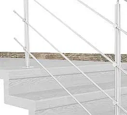 Bočnice TOPSTEP Flex Dub sivý 1800 × 80 × 17 mm