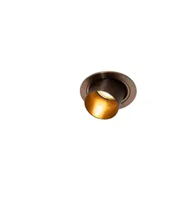 Inteligentné zapustené bodové svietidlo tmavý bronz okrúhle naklápacie vrátane Wifi GU10 50mm - Installa