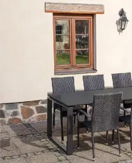 KONG 6 záhradná zostava 6+1, čierny antracit