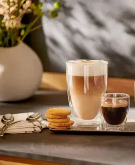 2 dvojstenné poháre na espresso