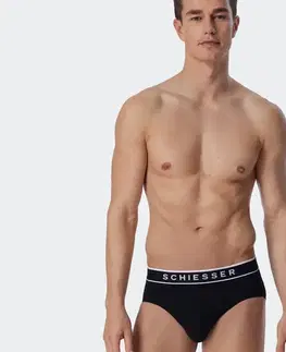 Slipy SCHIESSER Rio, 3 ks, čierne