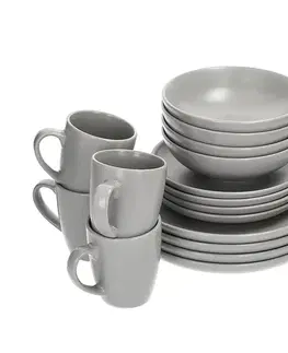 Dekoria Večerný set Vivo Grey 4/16, 28 x 28 x 30 cm