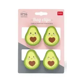 Legami Sada klipov na vrecká Avocado 4 ks HOME SWEET HOME