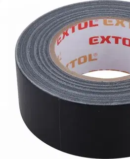 EXTOL PREMIUM Páska lepiaca univerzálna textilná, 50mx50mm, čierna