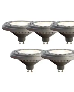 Sada 5 LED žiaroviek GU10 AR111 8W 750 lm 3000K