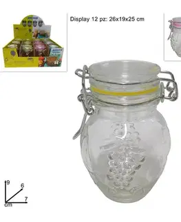 MAKRO - Dóza sklo 100ml klip, rôzne farby