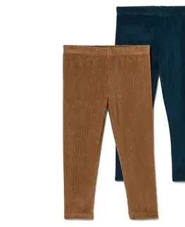 Detské menčestrové legínsy, 2 ks