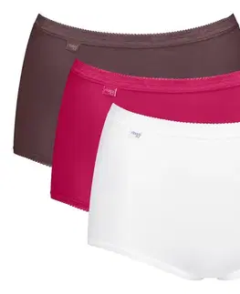Nohavičky sloggi Basic+ Maxi C3P, červená kombinácia