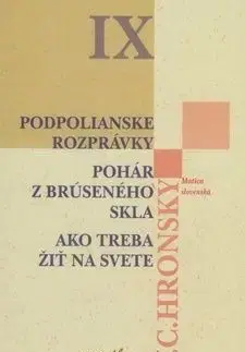 Zobrané spisy IX. - Jozef Cíger Hronský