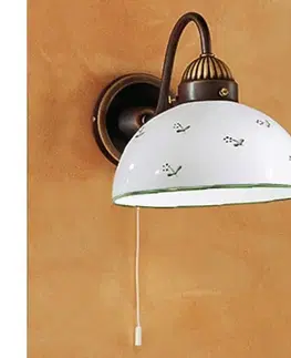 Kolarz 731.61.20 - Nástenná lampa NONNA 1xE27/75W/230V zelená 731.61.20