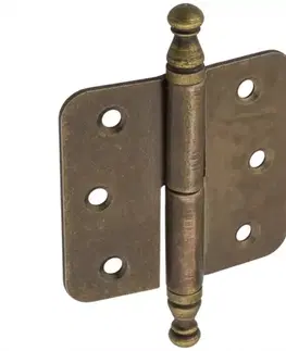 Nábytkový pánt, ozdobný, patina, ľavý