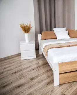 Elvisia Posteľ LEA s matracom a roštom | 90 x 200 cm Farba: dub sonoma